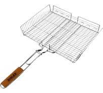 Решетка-гриль DIOLEX глубокая, сталь с хромированным покрытием, 31х24 см DX-G0002