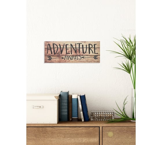 Табличка интерьерная Симфония Adventure 10x25 см 3-088