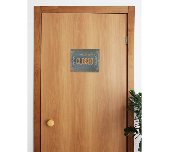 Набор из двух интерьерных табличкек Симфония Open/Closed 10x12.5см 3-100