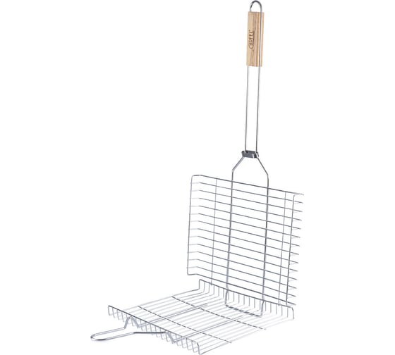 Решетка-гриль Gipfel PICNIC 71x35x26x3см из нержавеющей стали, ручка с деревянной вставкой 51380