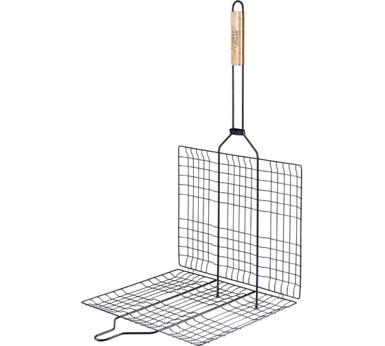 Решетка-гриль Gipfel двойная металлическая 71x40x30см с антипригарным покрытием Teflon. 5941