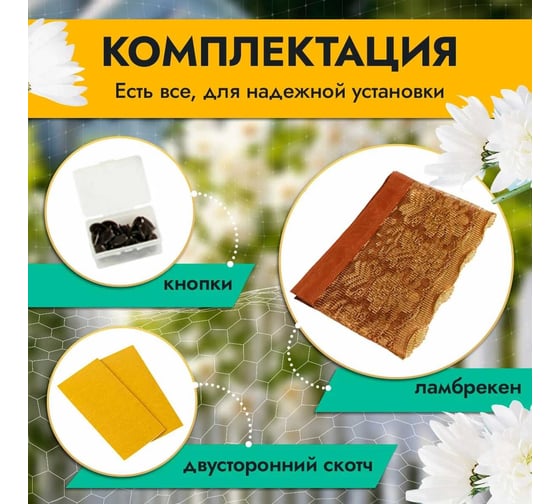 Противомоскитная сетка Rosenberg 100x210 см R-400034