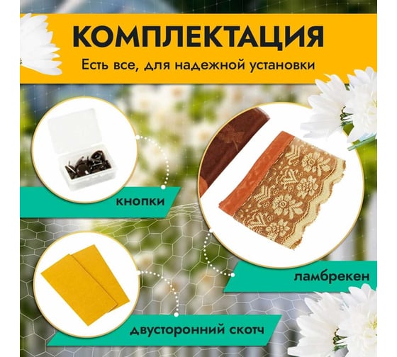 Противомоскитная сетка Rosenberg 100x210 см R-400033