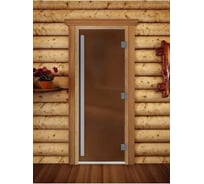 Дверь DoorWood Престиж PRO 10мм, бронза матовая, 190x7 DW03218