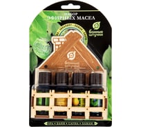 Набор эфирных масел Банные Штучки "Банька" (эвкалипт+сосна+лимон+пихта) 4 масла по 10 мл 33411