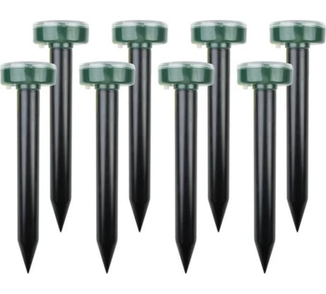 Набор ультразвуковых отпугивателей кротов R-20м на солнечной батарее, 8 шт. REXANT 71-0107