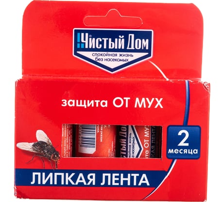 Липкая лента от мух Чистый дом с аттрактантом 02-601