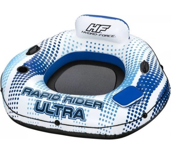 Надувной круг-кресло 165x148см Rapid Rider Ultra с ручками и подстакаником, холодильник, до 100кг BestWay 43726 BW