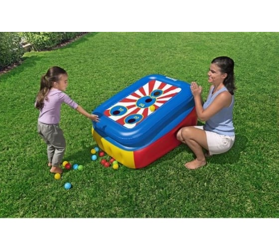 Надувной манеж BestWay 110x81x62см Flip 'n Toss Multi-Use с мячами 25 шт, от 2 лет 52635 BW
