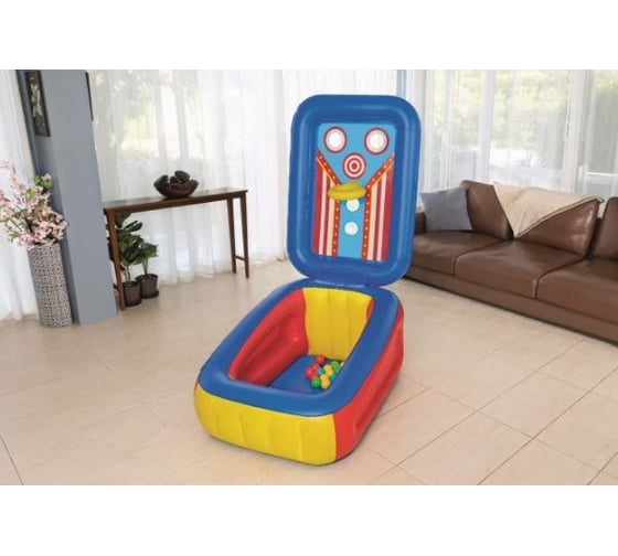 Надувной манеж BestWay 110x81x62см Flip 'n Toss Multi-Use с мячами 25 шт, от 2 лет 52635 BW
