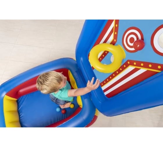 Надувной манеж BestWay 110x81x62см Flip 'n Toss Multi-Use с мячами 25 шт, от 2 лет 52635 BW