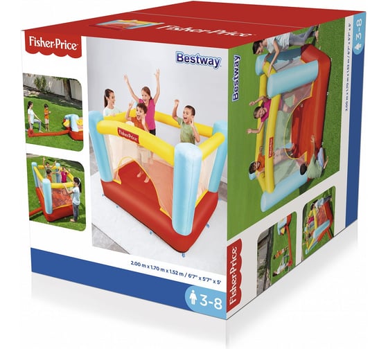 Надувной батут Bestway Bouncetacular 200x170x152 см, электрический насос 93549 BW 006367