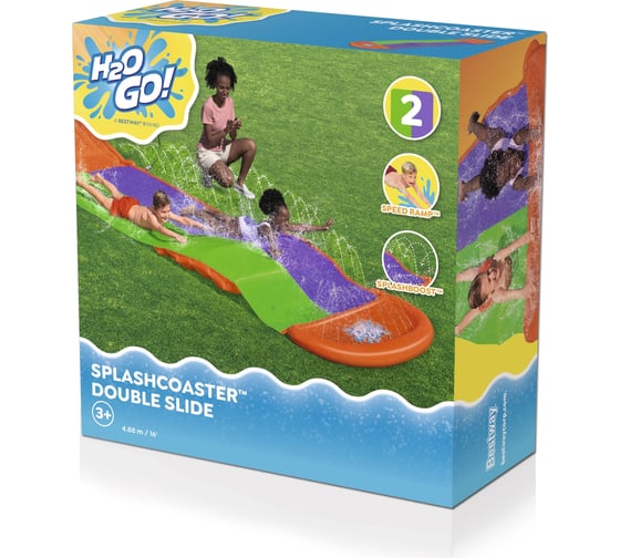 Водная дорожка Bestway SplashCoaster 488 см, двухполосная 52634 BW