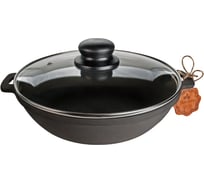 Чугунная жаровня со стеклянной крышкой Maysternya 28х6см 29320