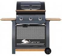 Газовый гриль-барбекю Sahara "S350" 3 горелки + боковая полка и смотровое окном 5391535340750