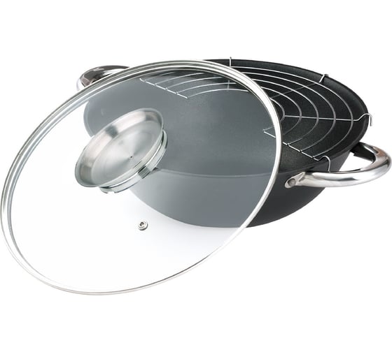 Чугунный казан с крышкой MercuryHaus 26 см, 3 л MC-6207
