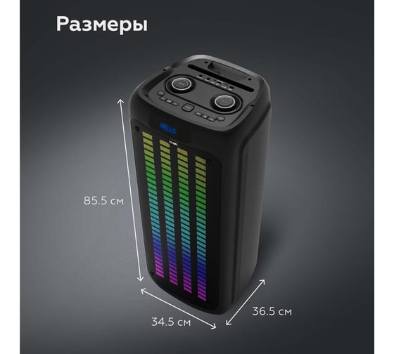 Портативная аудиосистема PBS2010 Черный BQ 86197425