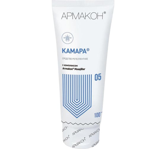 Крем защитный репеллентный АРМАКОН Камара от комаров, мошки, слепней, туба 100 мл 609541