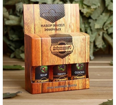 Набор эфирных масел Добропаровъ сосна, пихта, кедр, по 17 мл 4250950