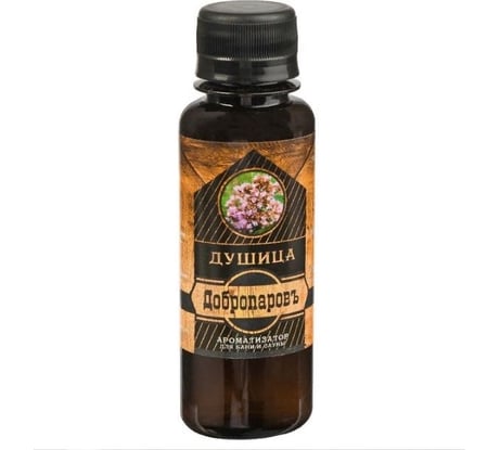 Натуральная ароматическая смесь Добропаровъ Душица для бани и ванны, 100 мл 2870498