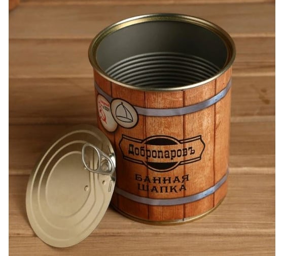Шапка для бани Добропаровъ Царь, в банке 4806565