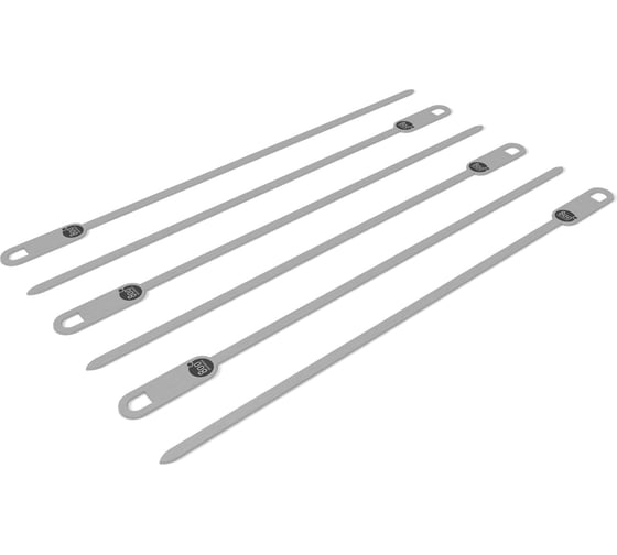 Набор шампуров плоских 800 Degrees 6 Flat Skewers 800DGR-TLS021