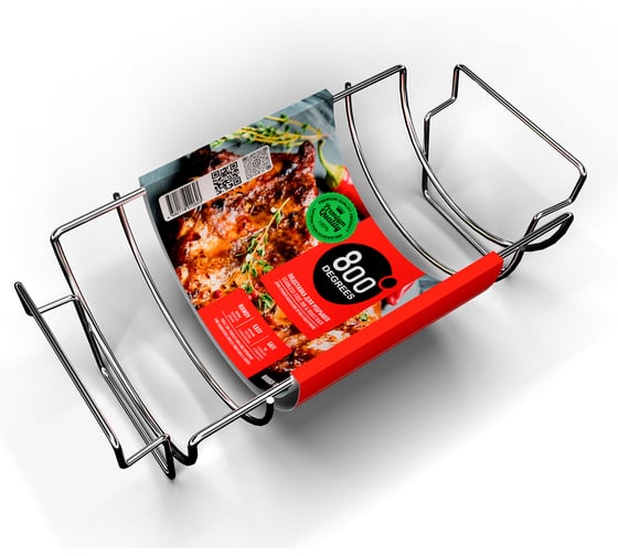 Подставка решетка для запекания ребрышек 800 Degrees Rib & Roast Rack 800DGR-TLS001