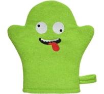 Мочалка-варежка для бани и сауны Банные штучки Монстрик, для нежной и чувствительной кожи, 19x18 см, soft, 41453