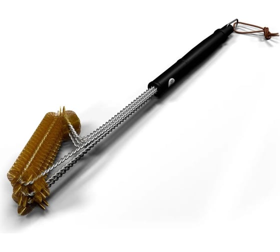 Щетка прямая латунная для чистки решеток 800 Degrees Triple Head Row Brush 800DGR-TLS008