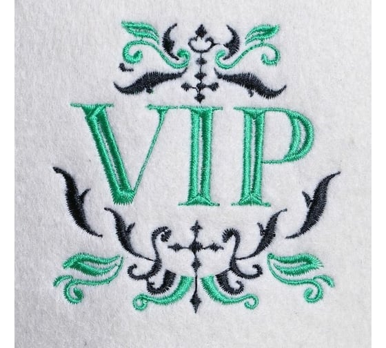 Банная шапка с вышивкой VIP Банная забава 1327973