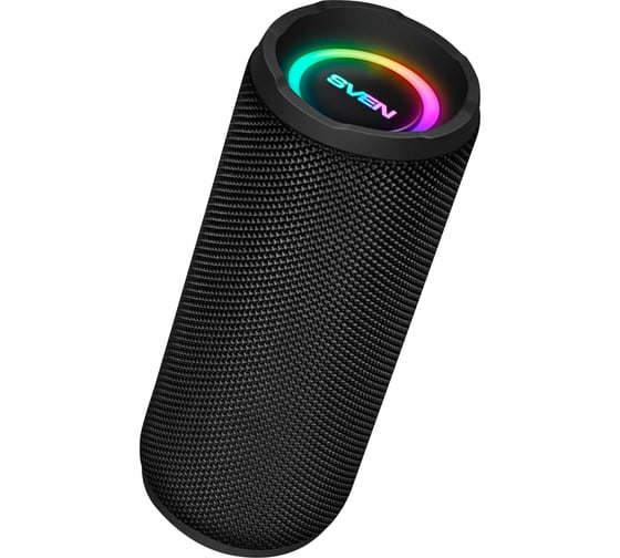 Акустическая система SVEN 2.0 PS-160, черный, мощность 2x6 Вт (RMS), Waterproof (IPx5), TWS, Bluetooth, FM, USB, microSD, встроенный аккумулятор SV-021214