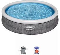 Бассейн Bestway Fast Set 366x76 см, 5377л, фильтр-насос 1249 л/ч 57445 BW