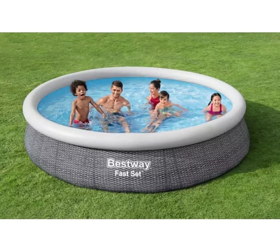 Бассейн Bestway Fast Set 366x76 см, 5377л, фильтр-насос 1249 л/ч 57445 BW