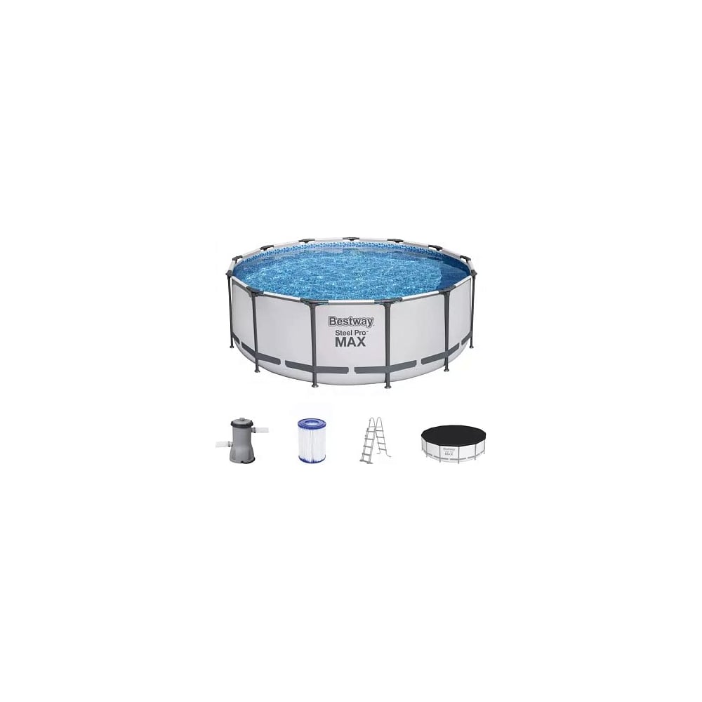Каркасный бассейн Bestway Steel Pro Max 396x122см, 12690л, фильтр ...