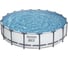 Каркасный бассейн Bestway Steel Pro MAX 488x122см, 19480 л, фильтр-насос, 5678 л/ч, лестница, тент 5619E BW 1