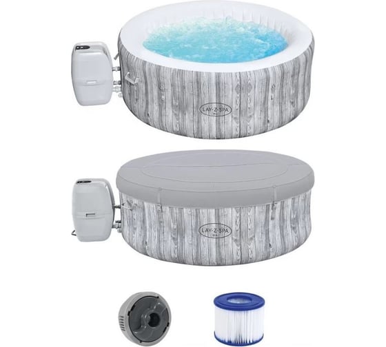 СПА-бассейн Bestway 132/180x66 см "Fiji AirJet" 669 л, круглый, аэромассаж 60085 BW