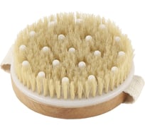 Щетка деревянная с массажером Банная линия 11x11x3см, 10-859