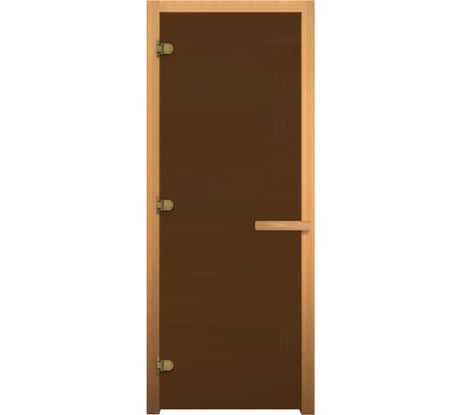 Дверь Везувий Бронза 1 прозрачное стекло О-1200042