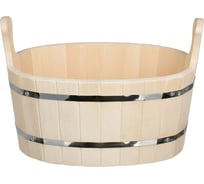 Ушат-шайка Банные Штучки Таёжный, 15 л, овал, липа 31058