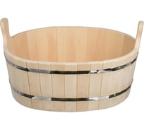 Ушат-шайка Банные Штучки Таёжный, 30 л, овал, липа 31060