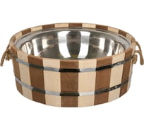 Ушат-шайк Банные штучки Таёжный, 12.5 л, с нержавеющей вставкой, липа 31085