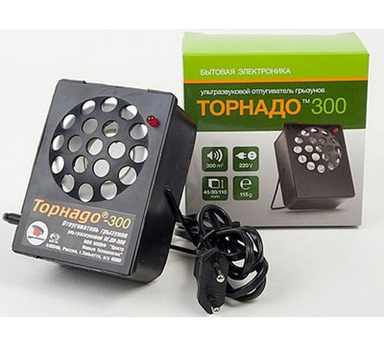 Ультразвуковой отпугиватель грызунов Торнадо 300 29193
