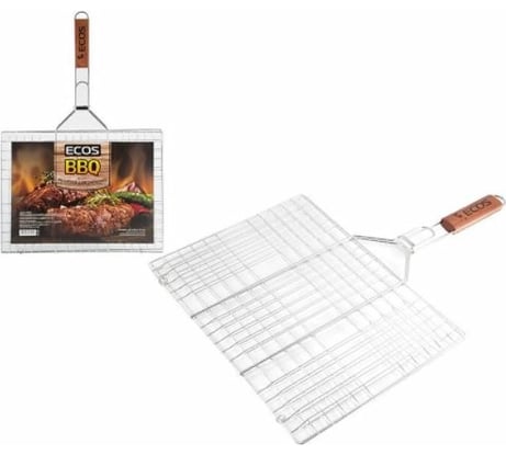 Решетка для барбекю Ecos RD-105D 6 секций, р-р 40х30х1.5 см, общая длина 60 см 999618