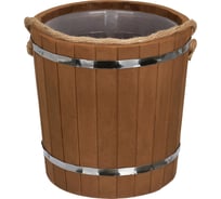 Ведро Банные Штучки Таежное 9 л, термо с пластиковой вставкой, липа 31064