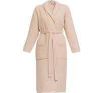 Вафельный халат Arya home Pamira унисекс, бежевый, S 8680943075116