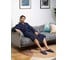 Вафельный халат Arya home Pamira унисекс, синий, XXL 8680943075215 7