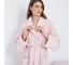 Халат женский Arya home Miranda Soft с шалькой, пудра, M 8680943039835 6