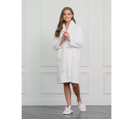 Махровый халат Arya home Otel белый, M 8696422907595