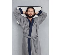 Халат Arya home Cruise унисекс, серый, XL 8680943234254