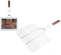 Решетка для барбекю Ecos RD-104D 6 секций, 35х25х1.5 см, общая длина 60см, хром. 999610